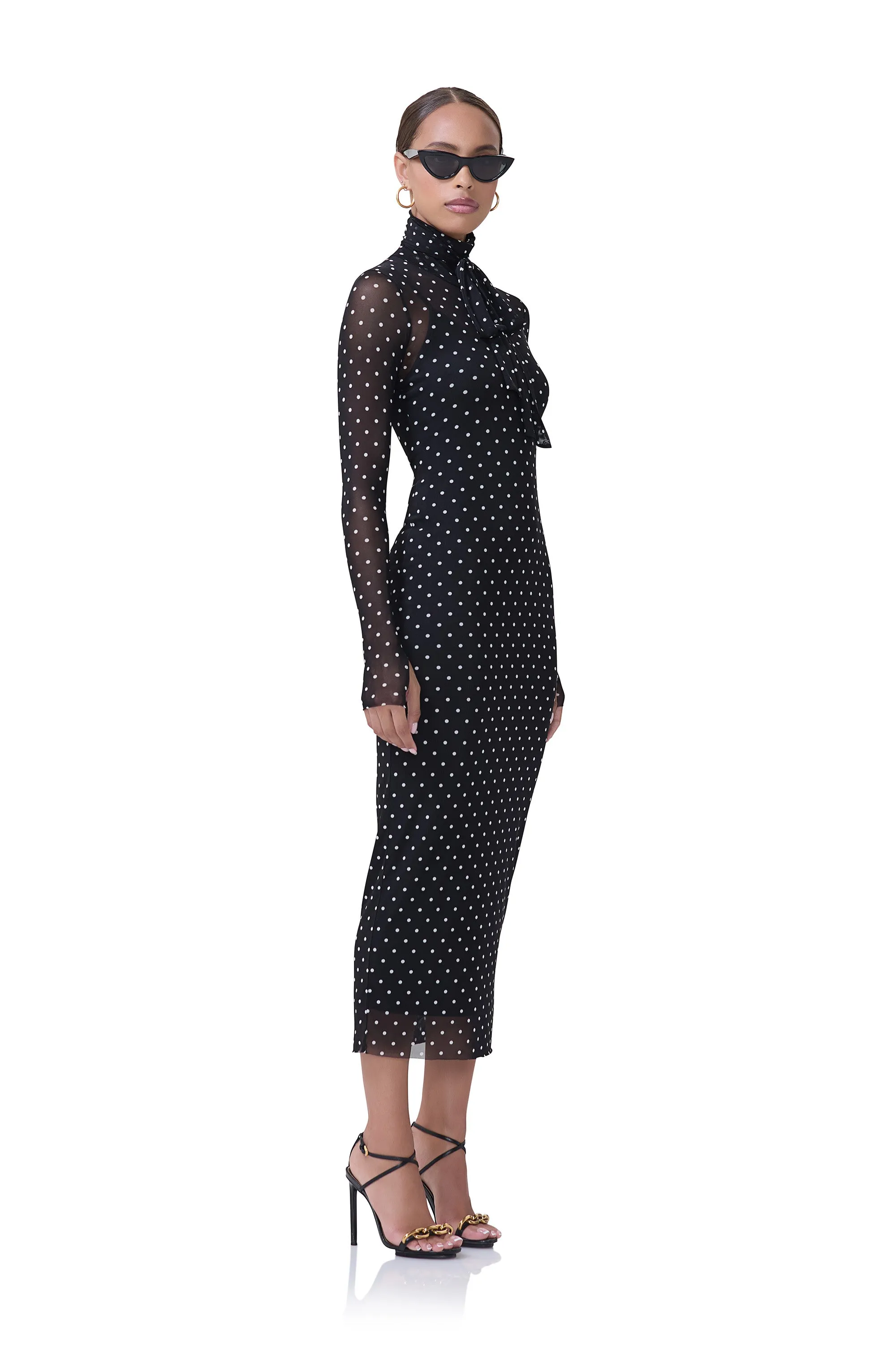 Nesa Dress - Noir Dot