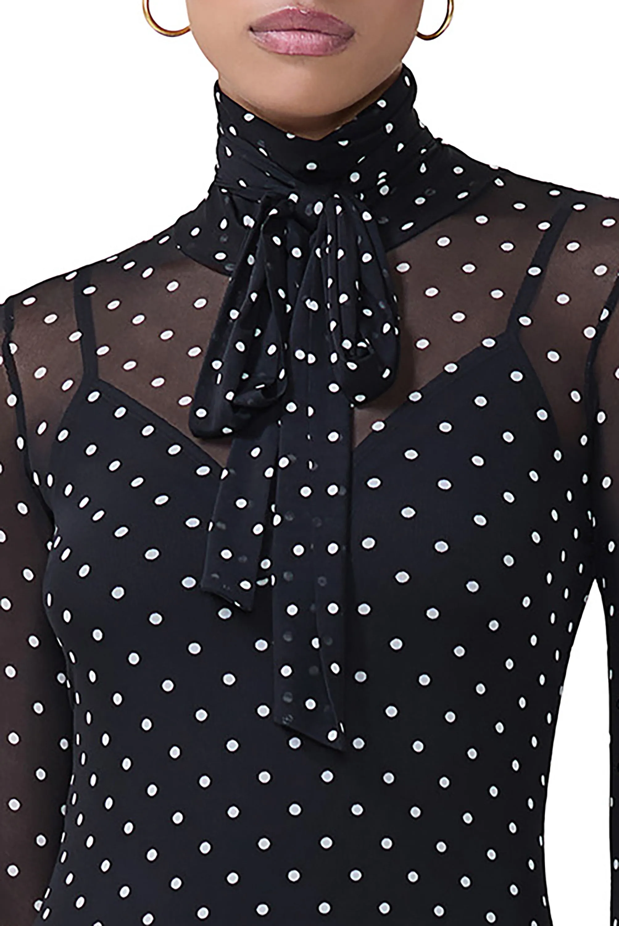 Nesa Dress - Noir Dot