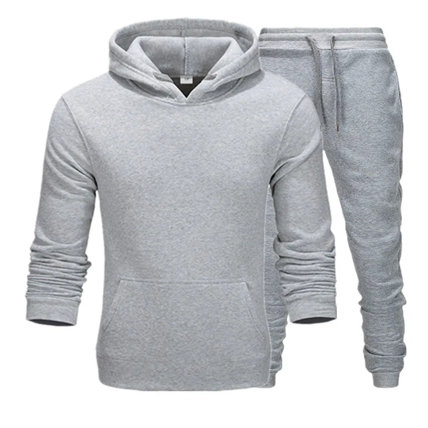 New Casual Suit Men And Women Sports Two-Piece Hooded Sports Sweater