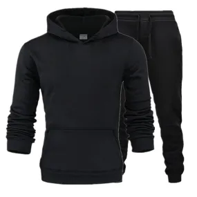 New Casual Suit Men And Women Sports Two-Piece Hooded Sports Sweater