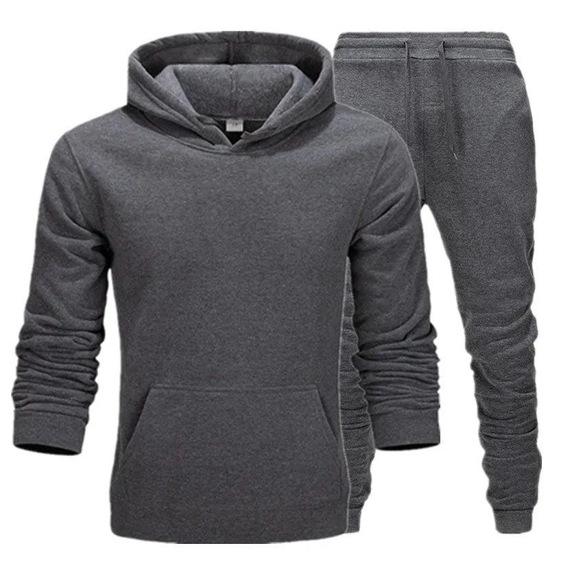 New Casual Suit Men And Women Sports Two-Piece Hooded Sports Sweater