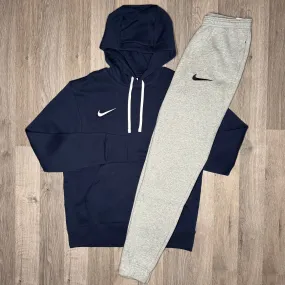 Nike Park Hoodie & Joggers Set - Navy / Grey