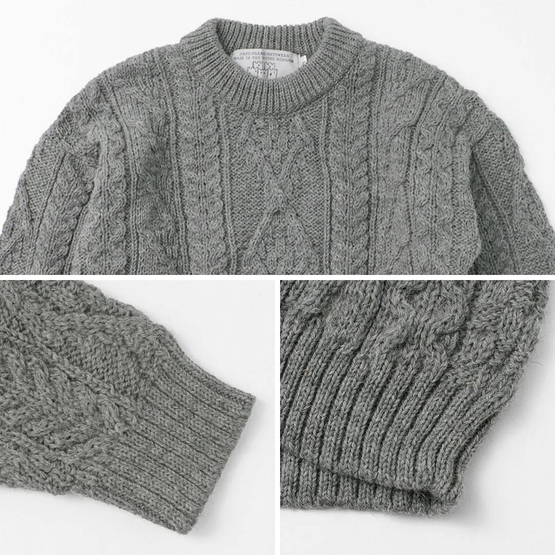 OLD DERBY KNITWEAR / Aran Crew Pullover