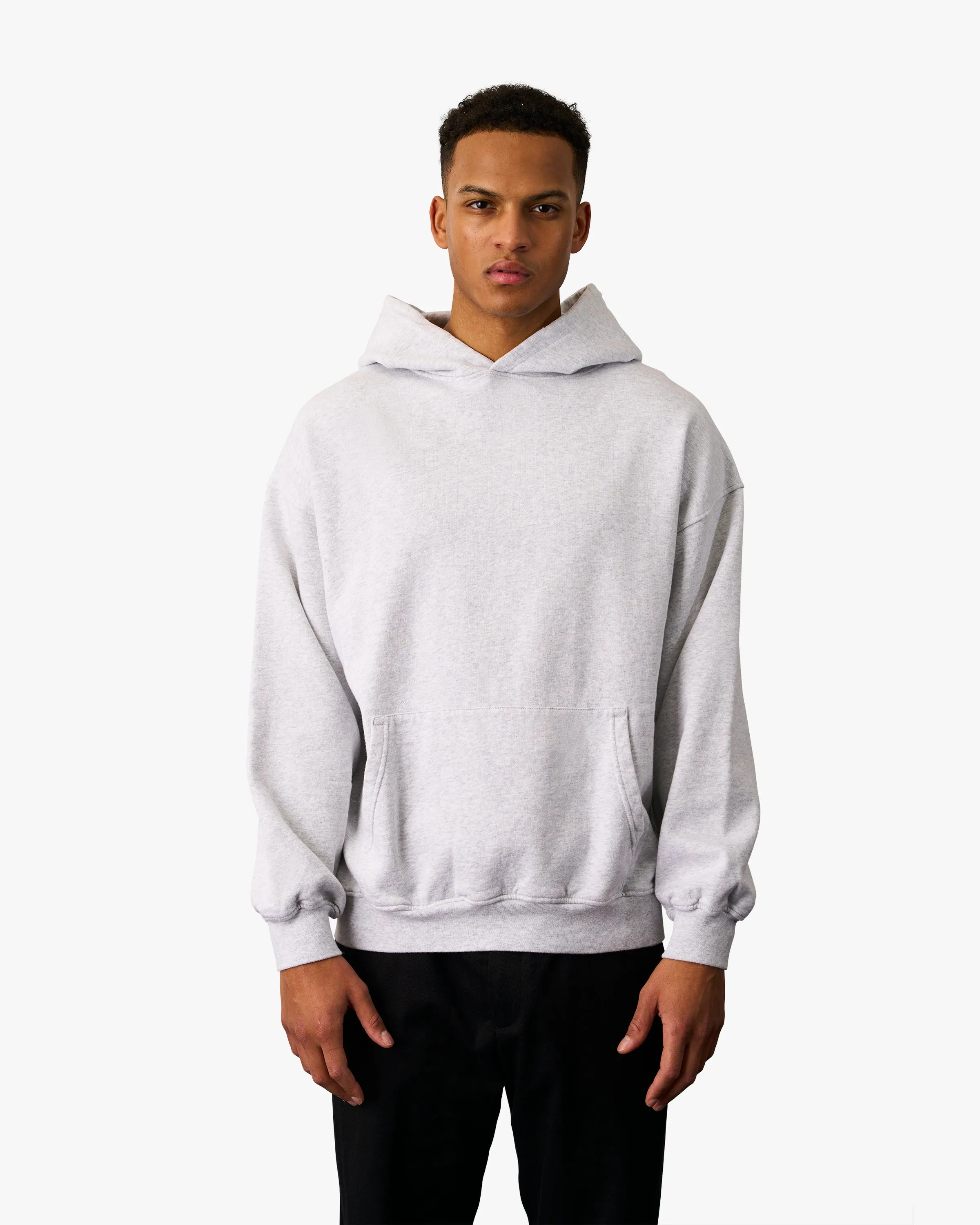 Organic Oversized Hood - Oyster Grey