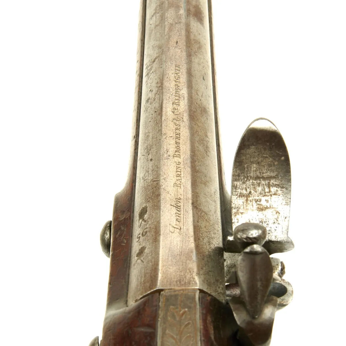 Original 1812 British Flintlock Pistol by Galton for Baring Brothers & Co Bank