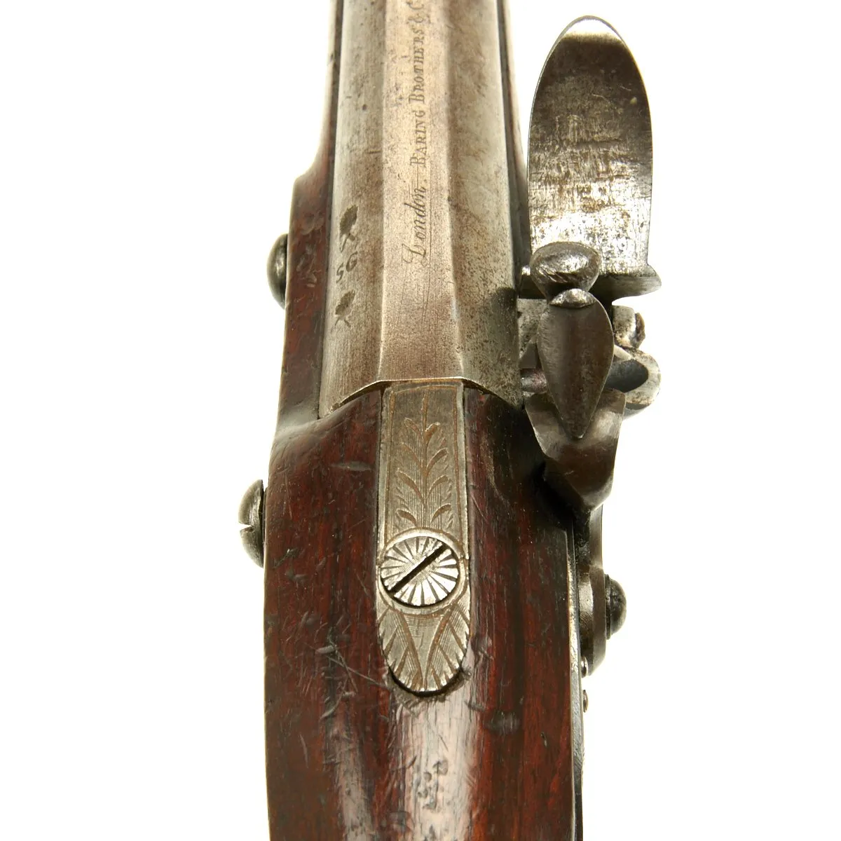 Original 1812 British Flintlock Pistol by Galton for Baring Brothers & Co Bank