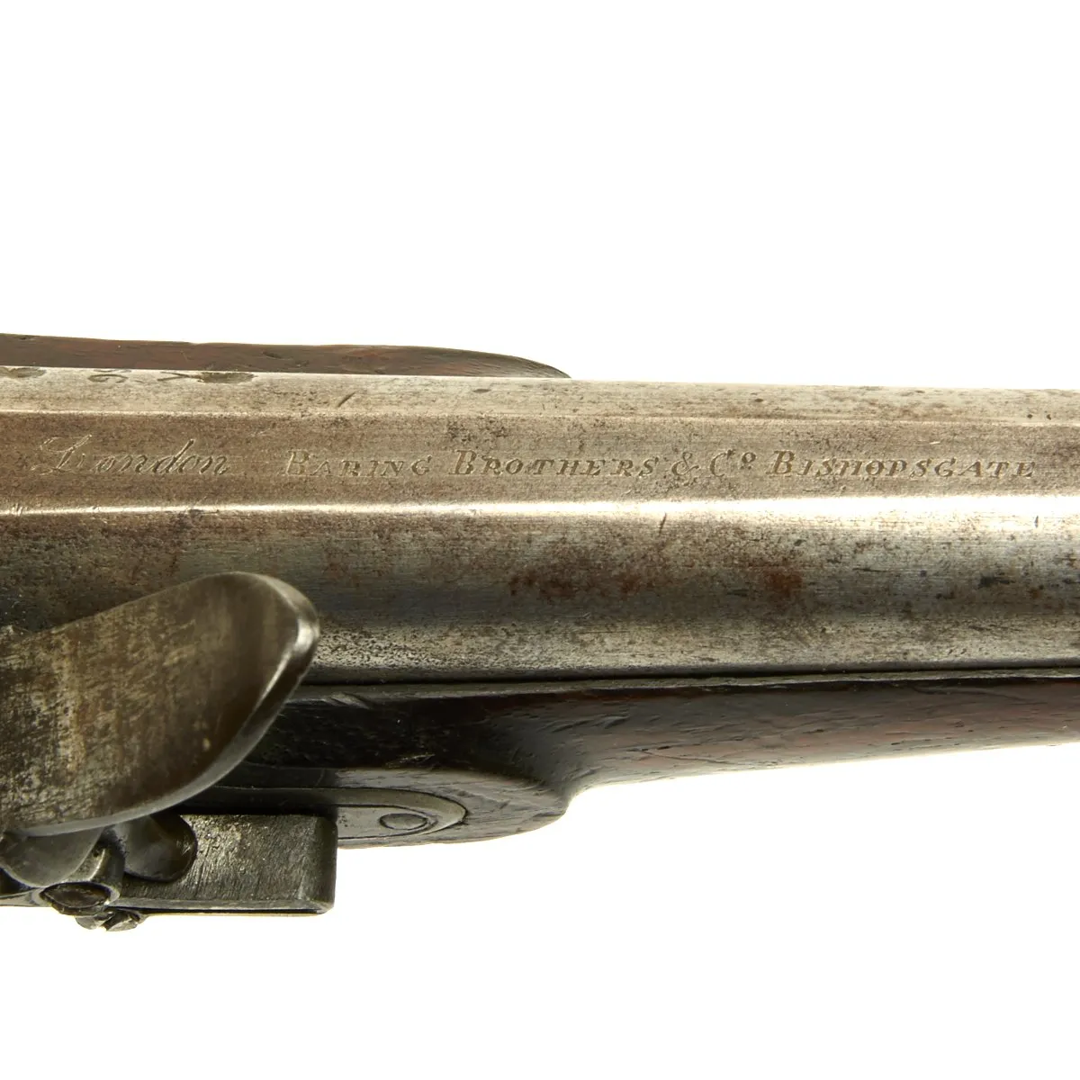 Original 1812 British Flintlock Pistol by Galton for Baring Brothers & Co Bank