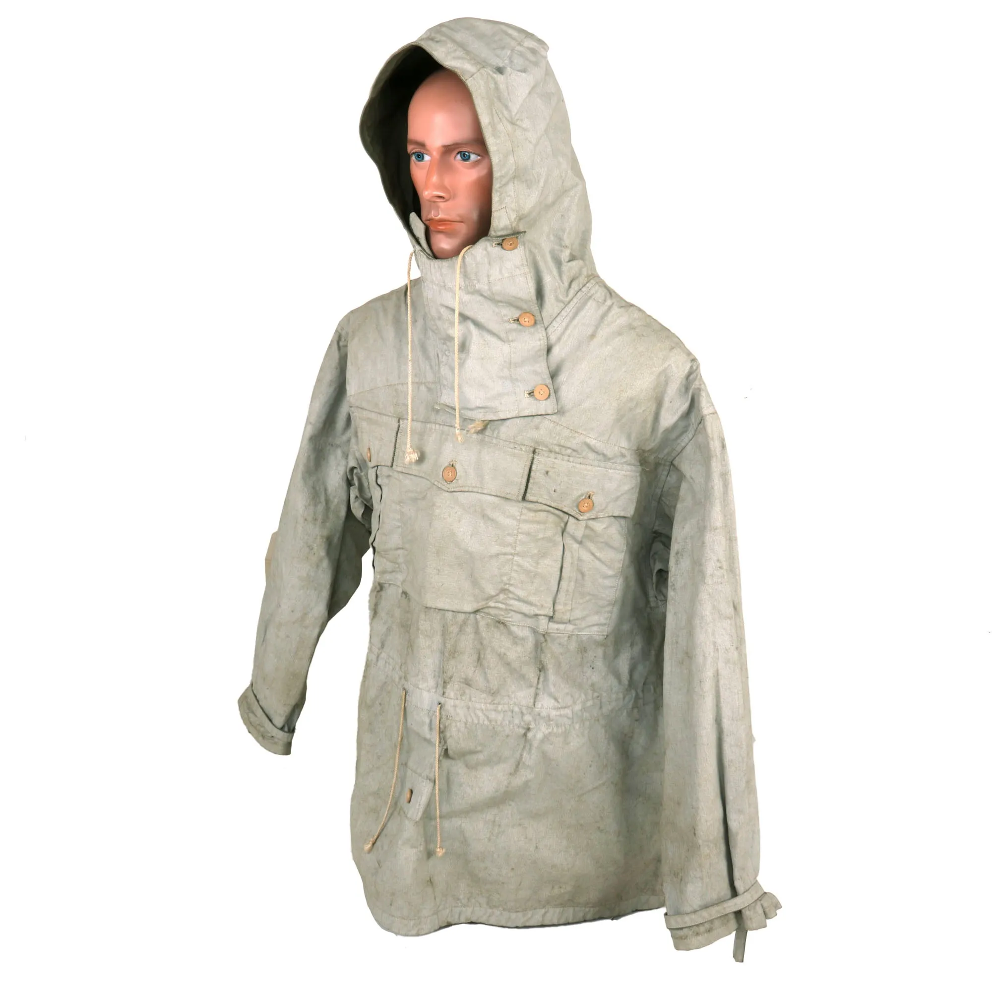 Original German WWII Gebirgsjäger Mountain Trooper M42 Wind Anorak Reversible Smock - dated 1943