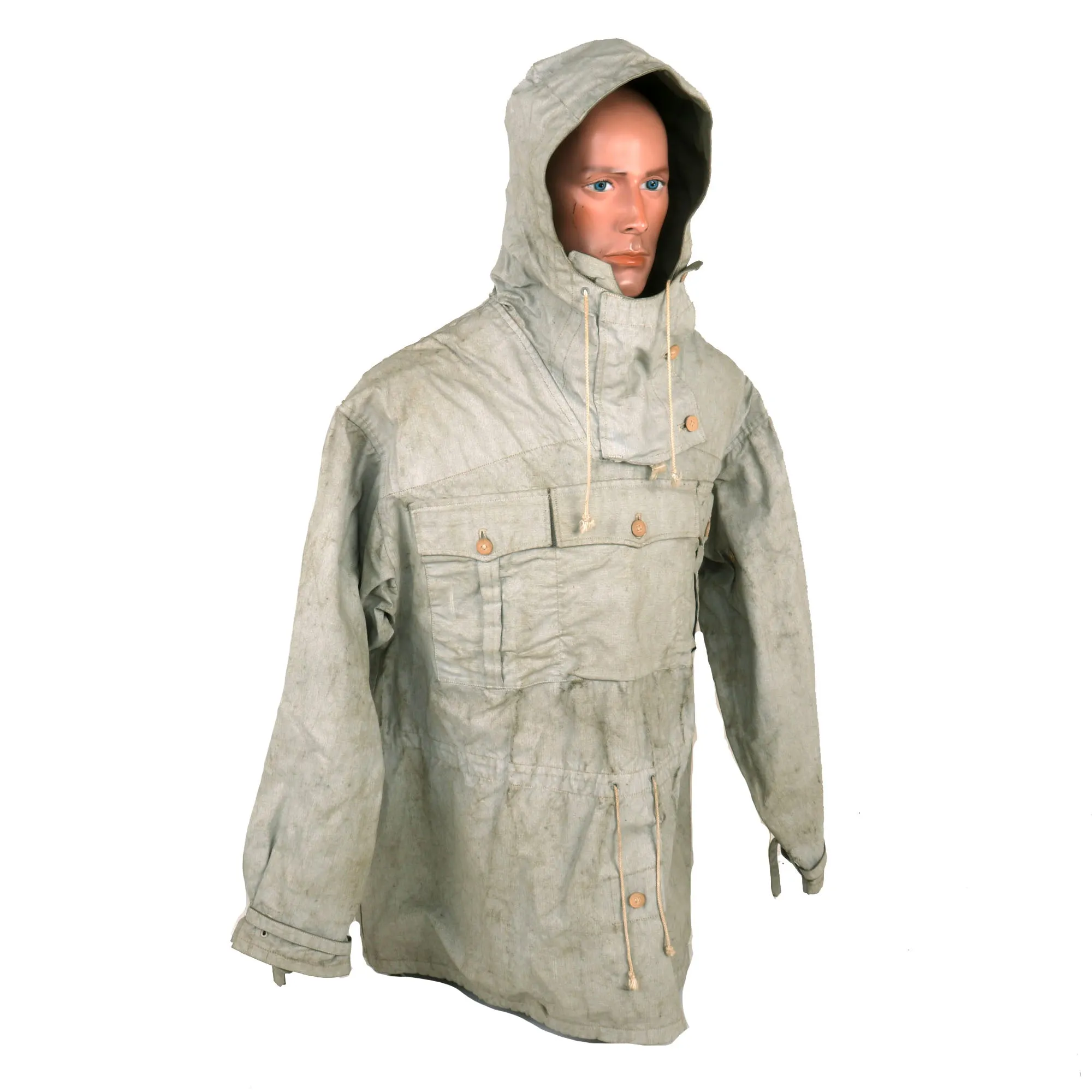 Original German WWII Gebirgsjäger Mountain Trooper M42 Wind Anorak Reversible Smock - dated 1943