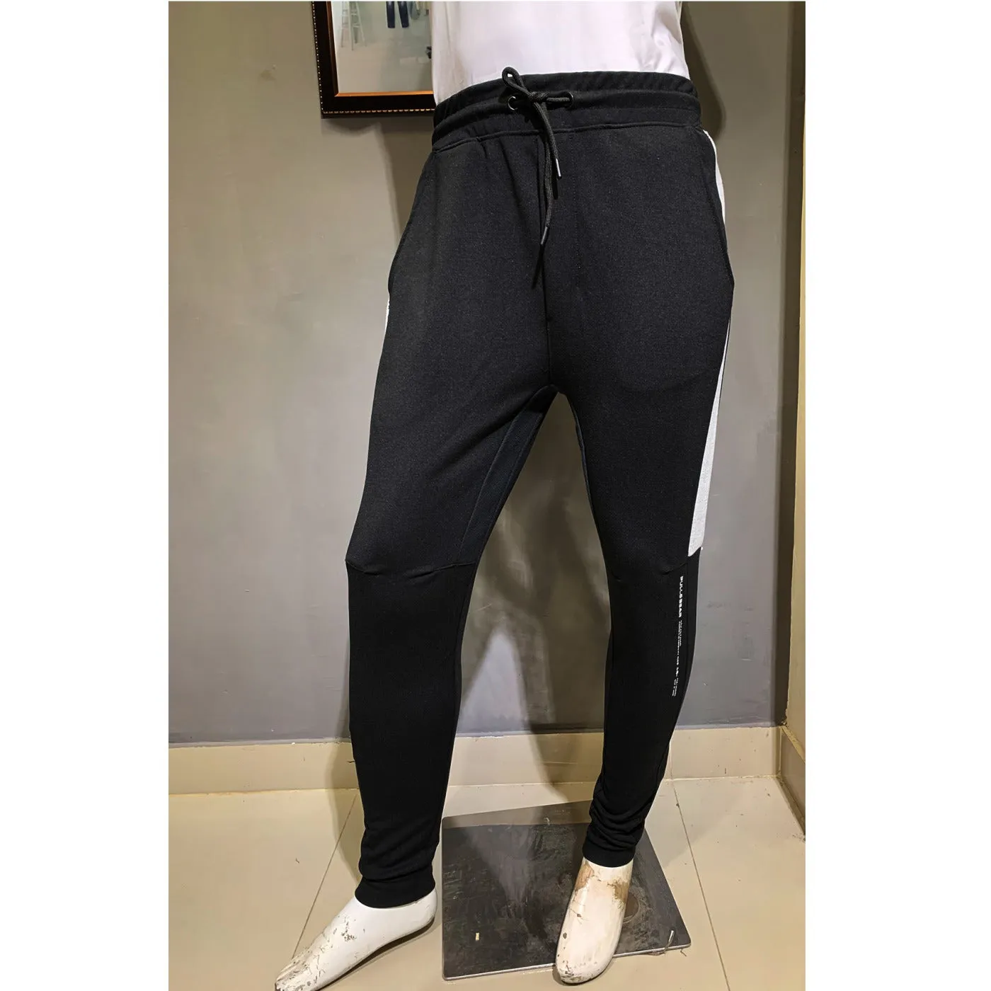 PB Black Contrast Panel Slim Joggers