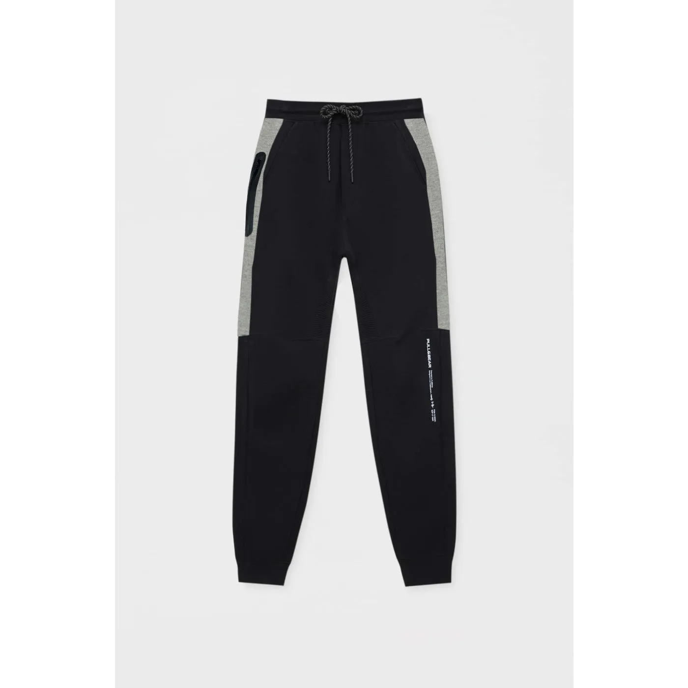 PB Black Contrast Panel Slim Joggers