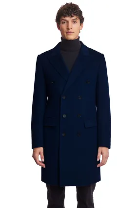 Peak DB Coat - slim - Dark Navy Soft Touch