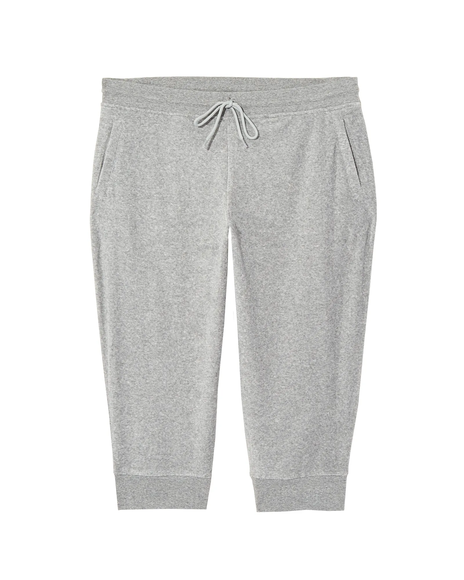 Pearl Terry Capri Jogger | Light Grey