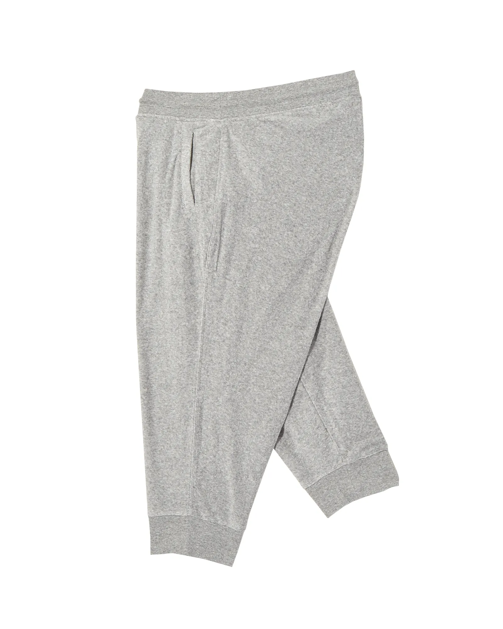 Pearl Terry Capri Jogger | Light Grey