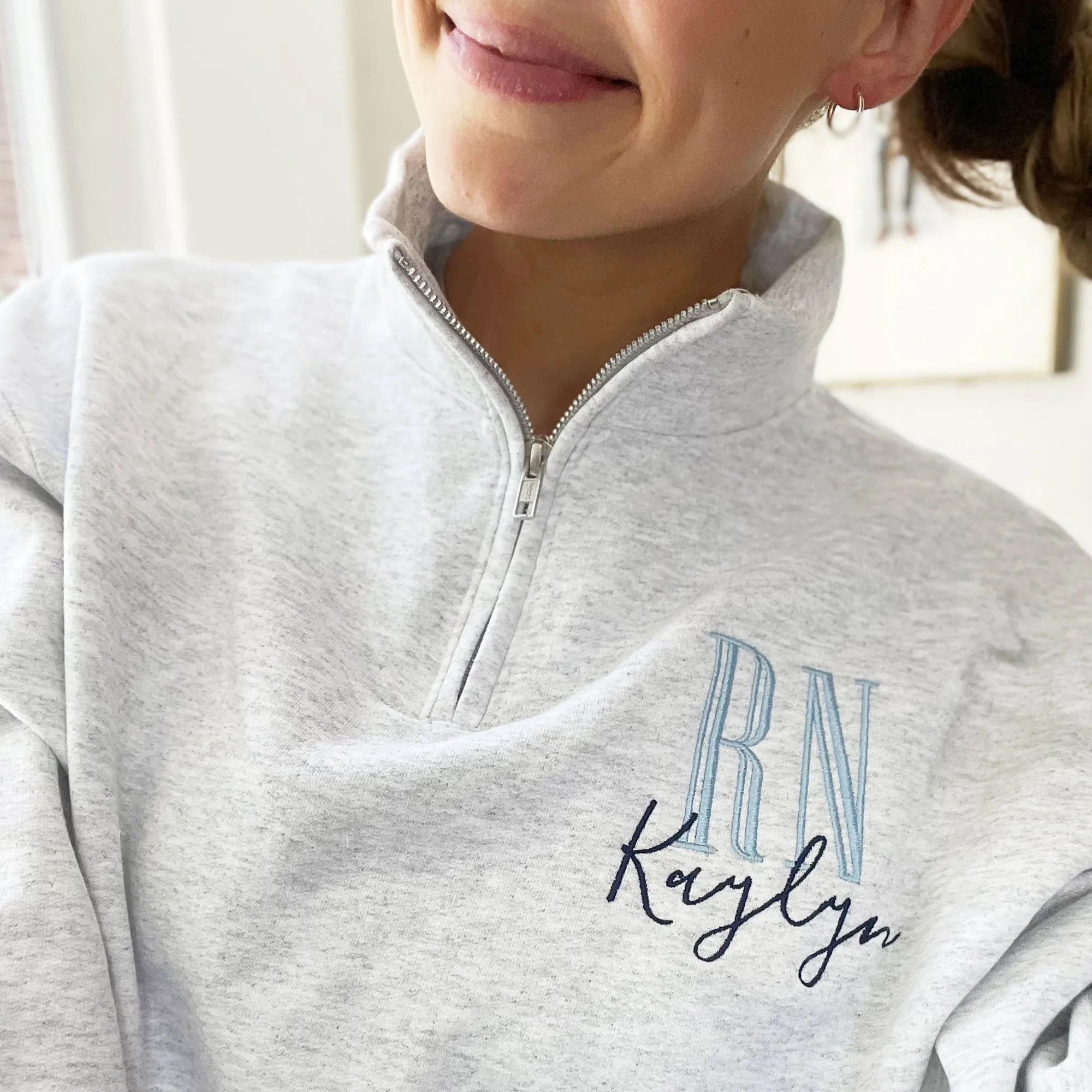 Personalized RN Jessie Quarter Zip