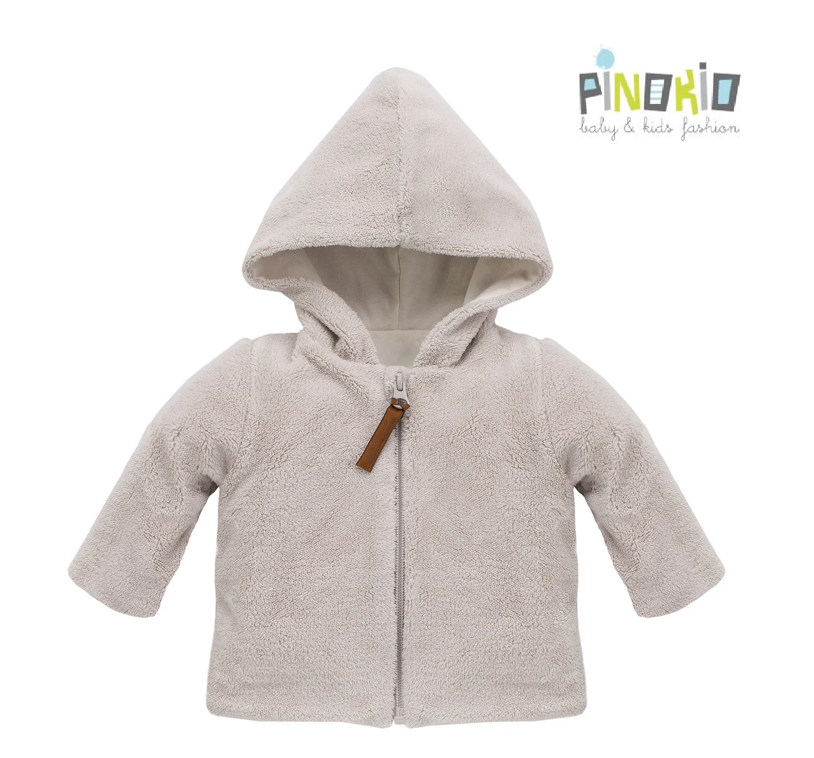 PINOKIO Baby Hooded Fleece Jacket Beige (9-18mths)