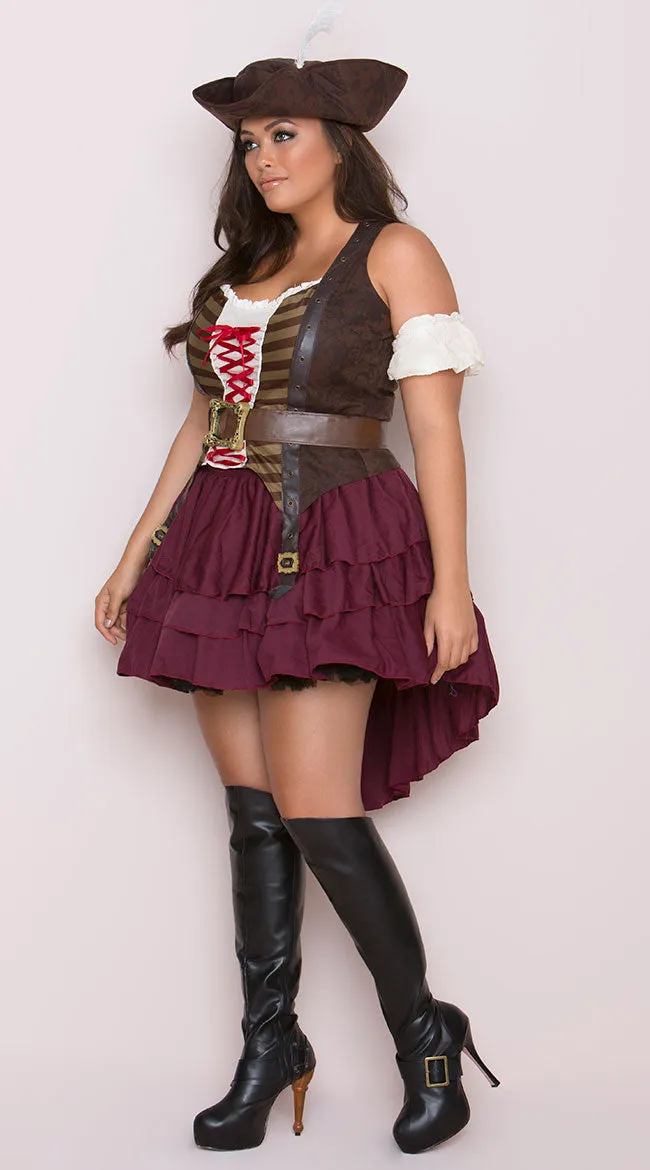 Plus Size Sexy Swashbuckler Costume