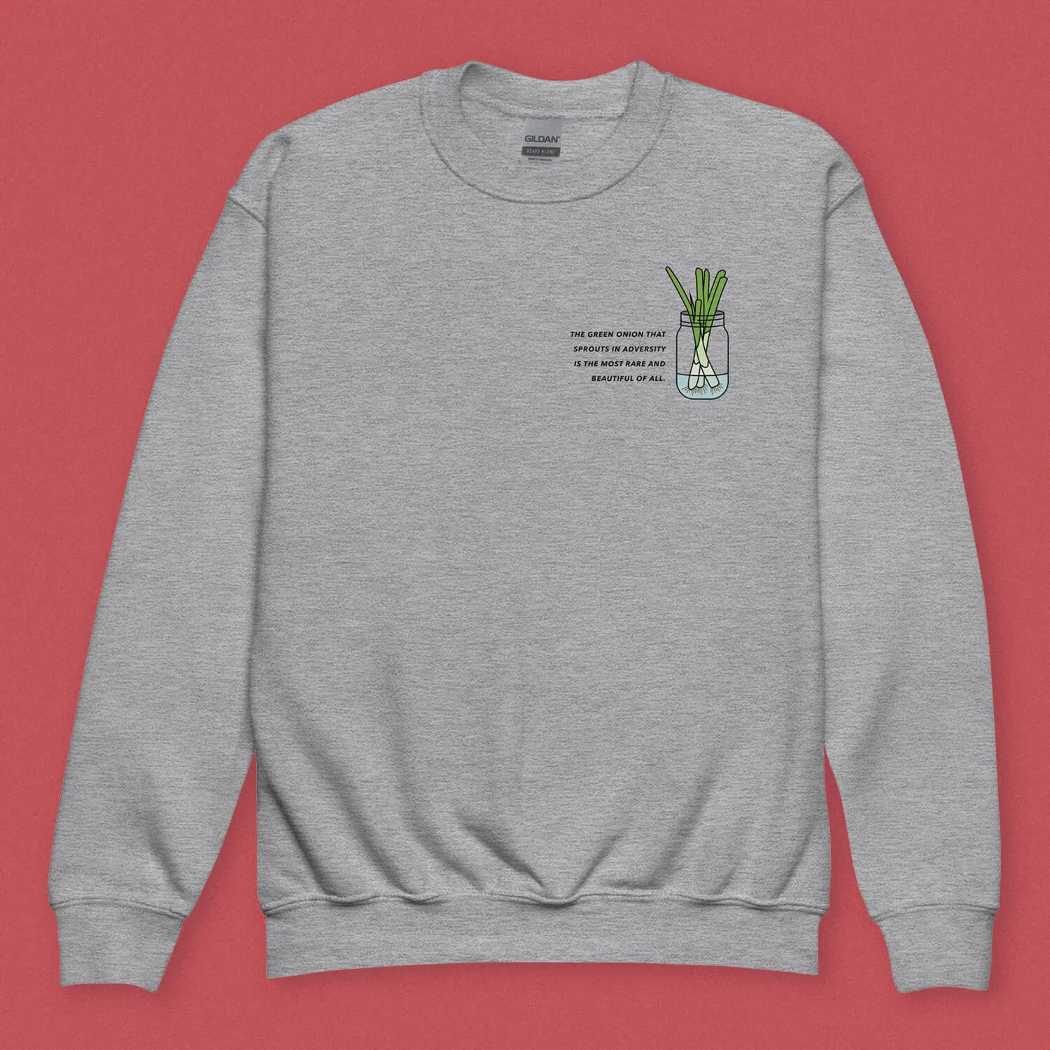 "The Green Onion That Sprouts" Kids Sweatshirt