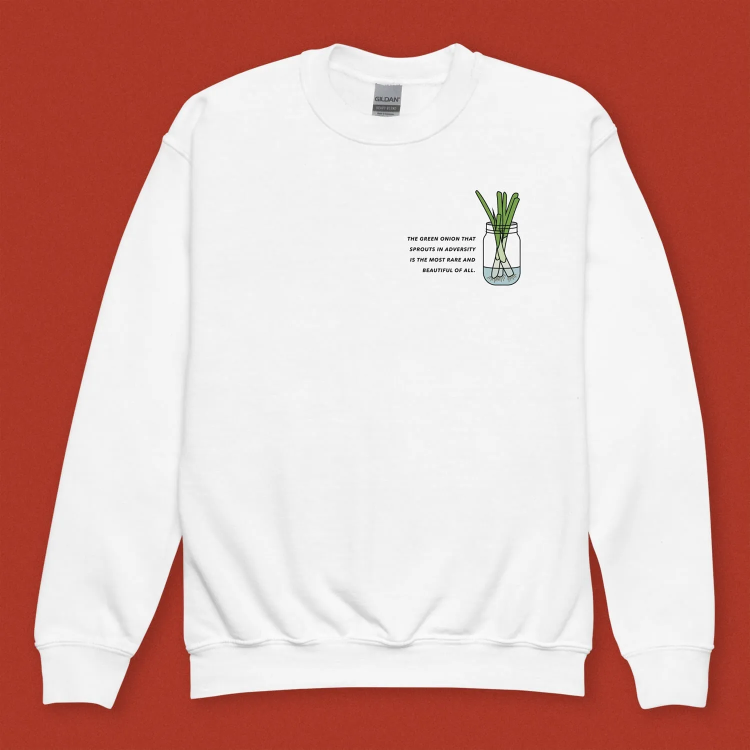 "The Green Onion That Sprouts" Kids Sweatshirt