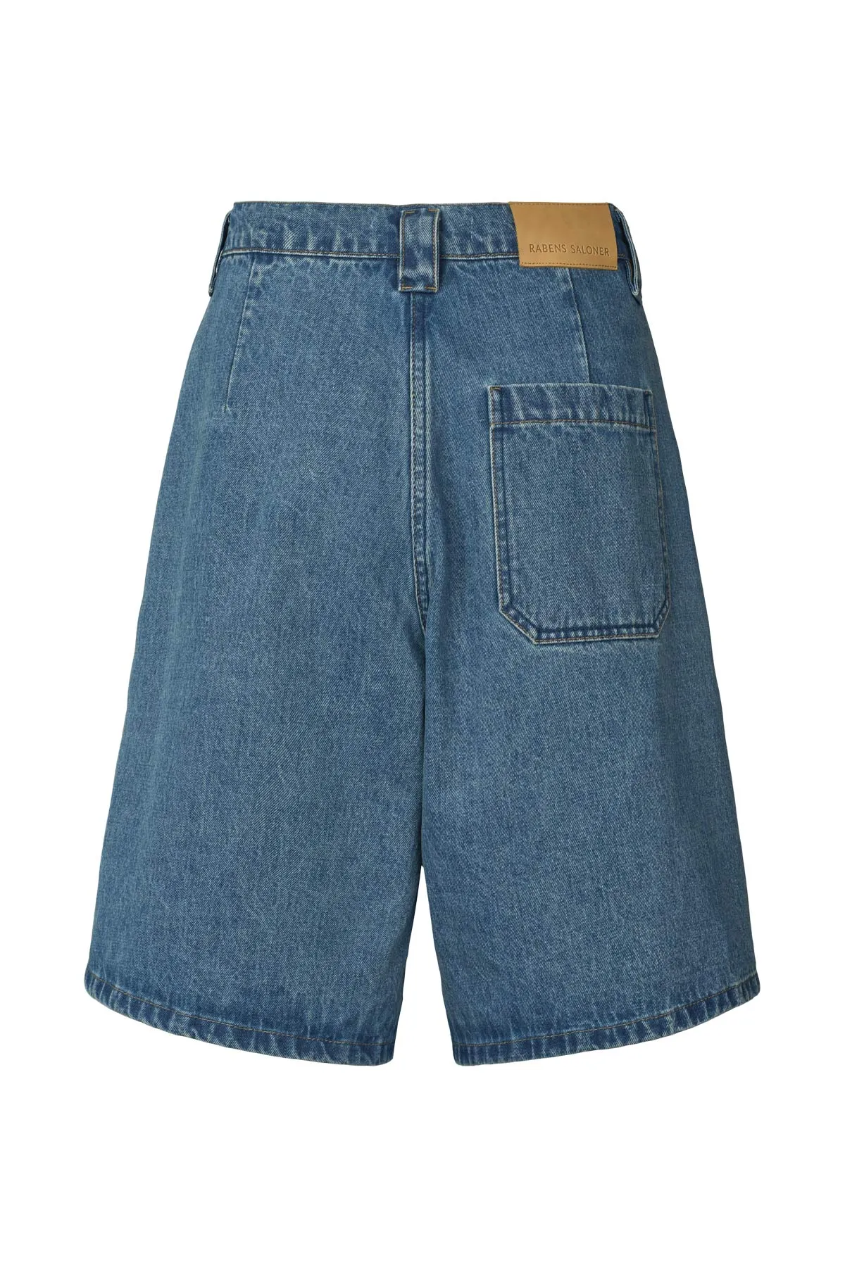 Raha - Denim wide shorts I Washed indigo