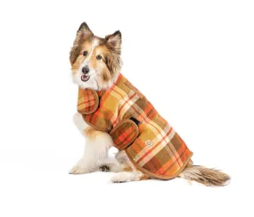 Rust Plaid Blanket Coat