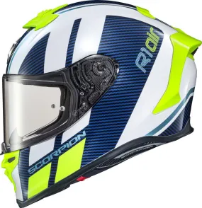 Scorpion Exo Exo-R1 Air Full Face Helmet Corpus White/Blue