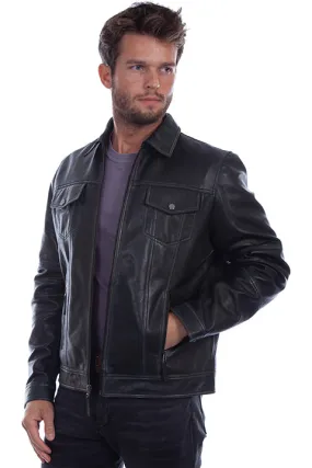 Scully Vintage leather jacket-Black