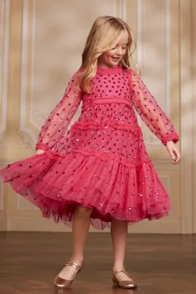 Sequin Kisses Kids Dress