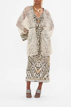 SHORT KIMONO EMBELLISHED WRAP MOSAIC MUSE