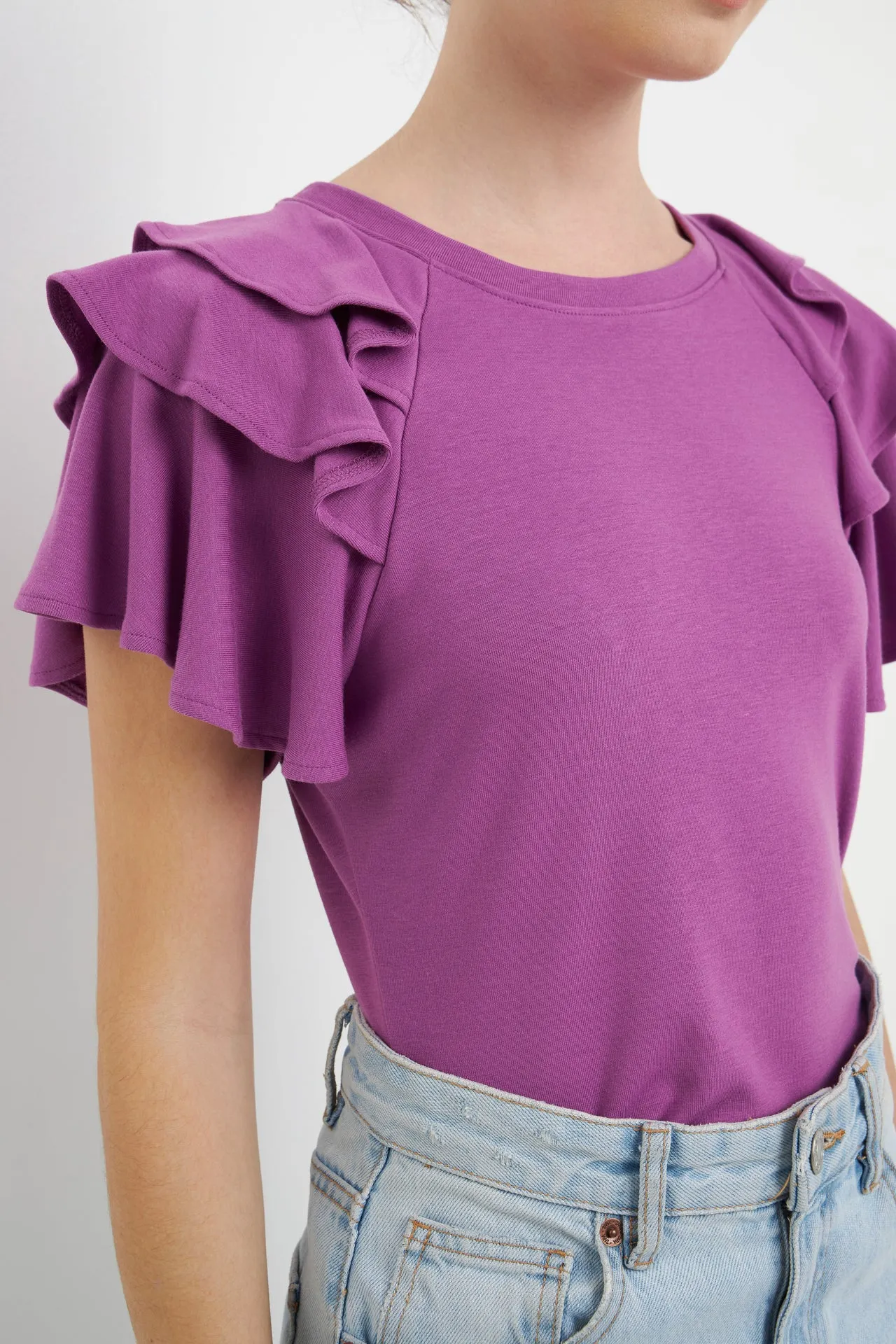 Shoulder Ruffle Top