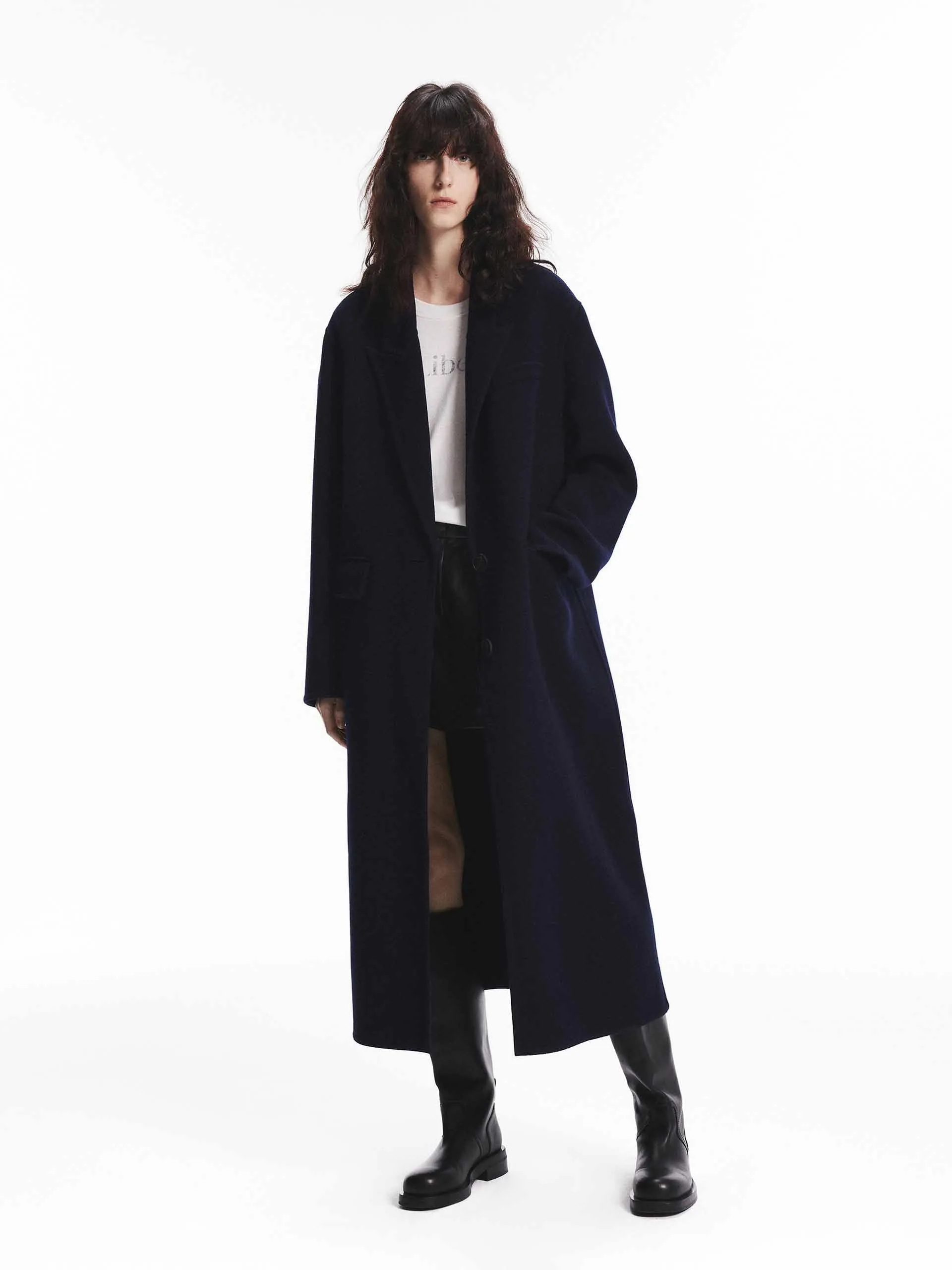 Single Breasted Wool Coat