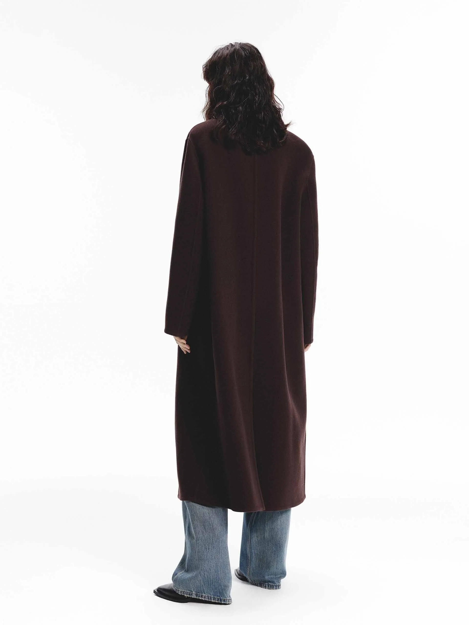 Single Breasted Wool Coat