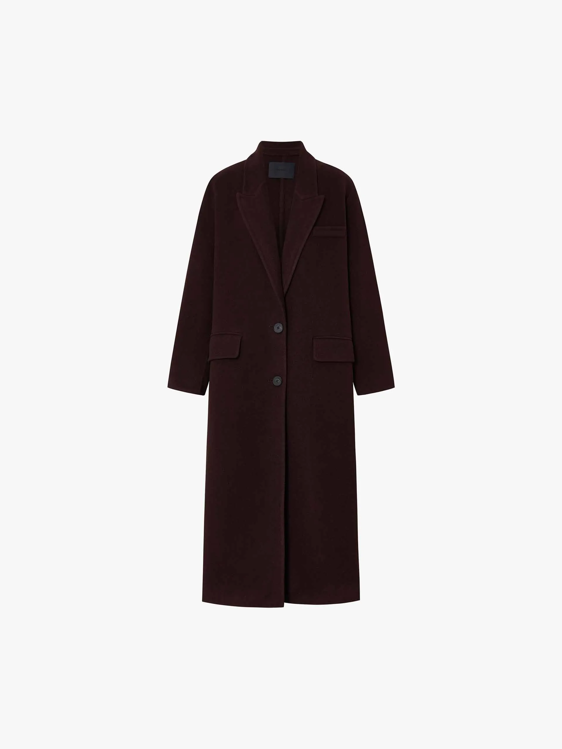 Single Breasted Wool Coat