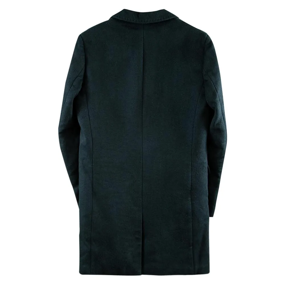 Single Breat Wool Coat | Pine