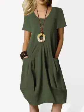 Solid Tent Dress – Ideal for Casual Outings