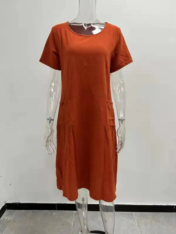 Solid Tent Dress – Ideal for Casual Outings