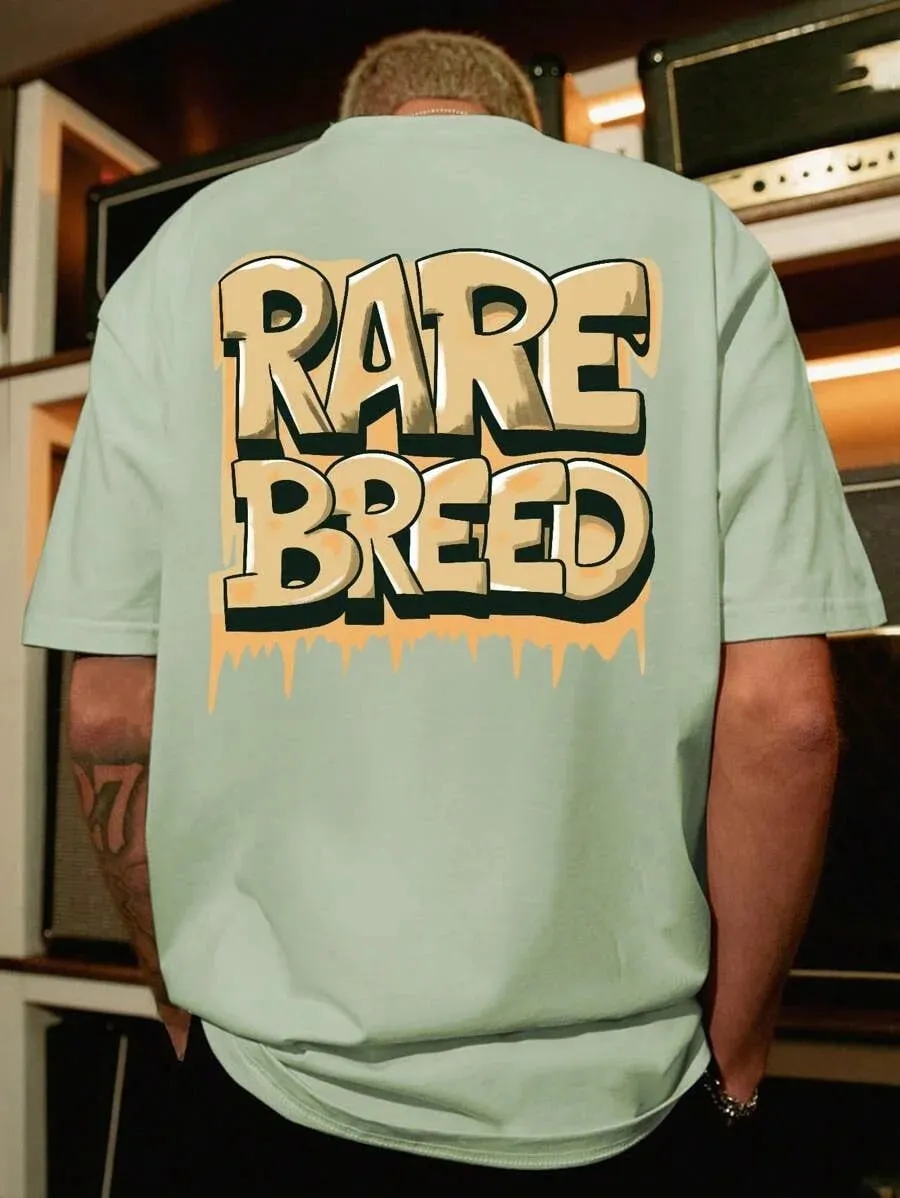 SXV  'RARE BREED’ Printed Cool Aesthetic Oversized Baggy T-shirt