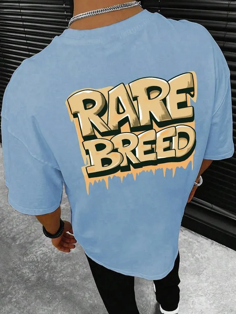 SXV  'RARE BREED’ Printed Cool Aesthetic Oversized Baggy T-shirt