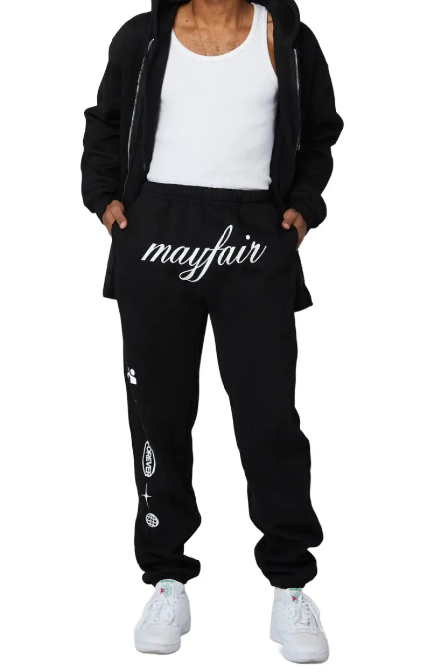 The Mayfair Group -  "Human Connection" Sweatpants - Fleece Casual Polyester