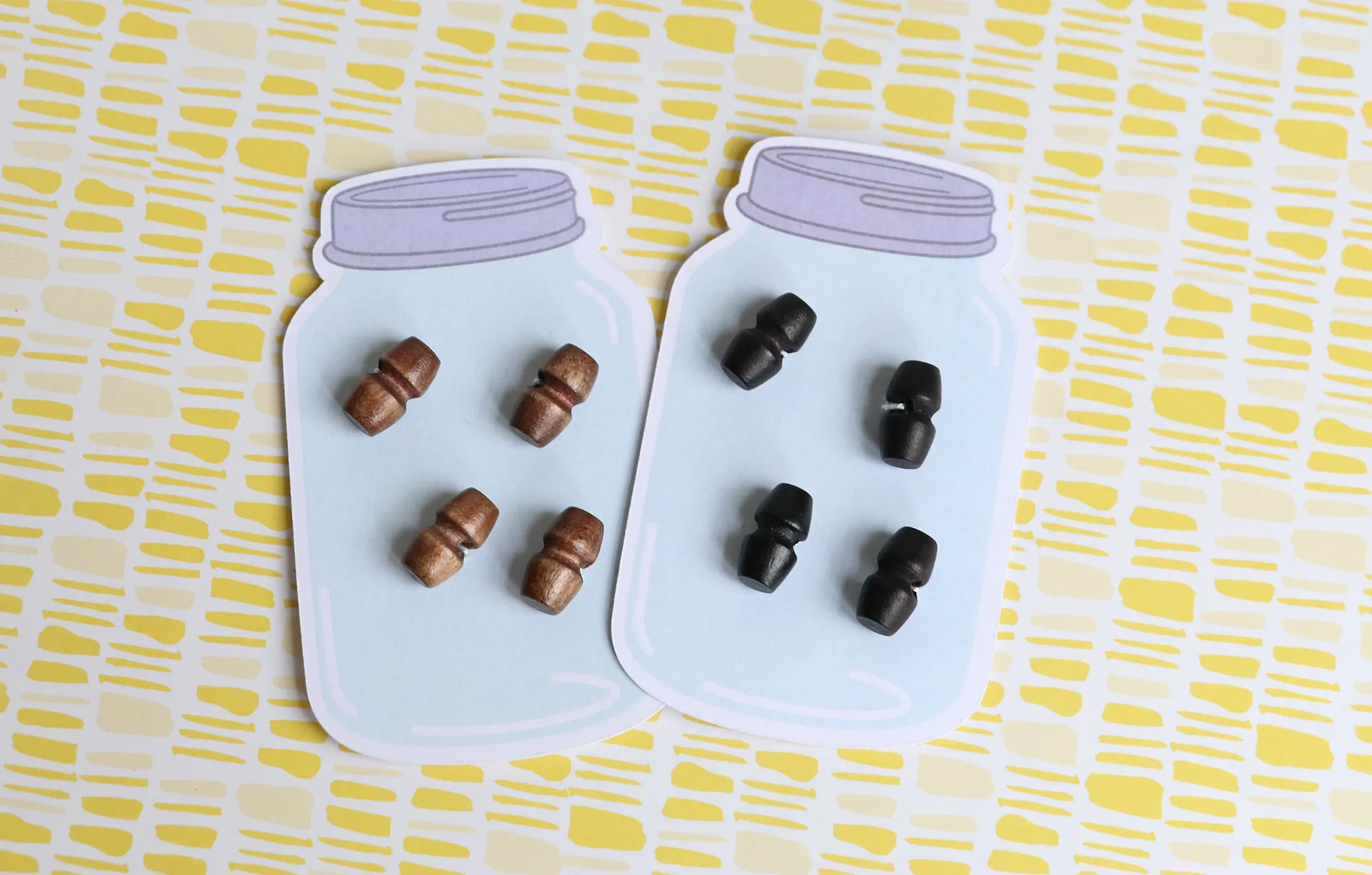 toggle button, mini wooden toggles for toy making