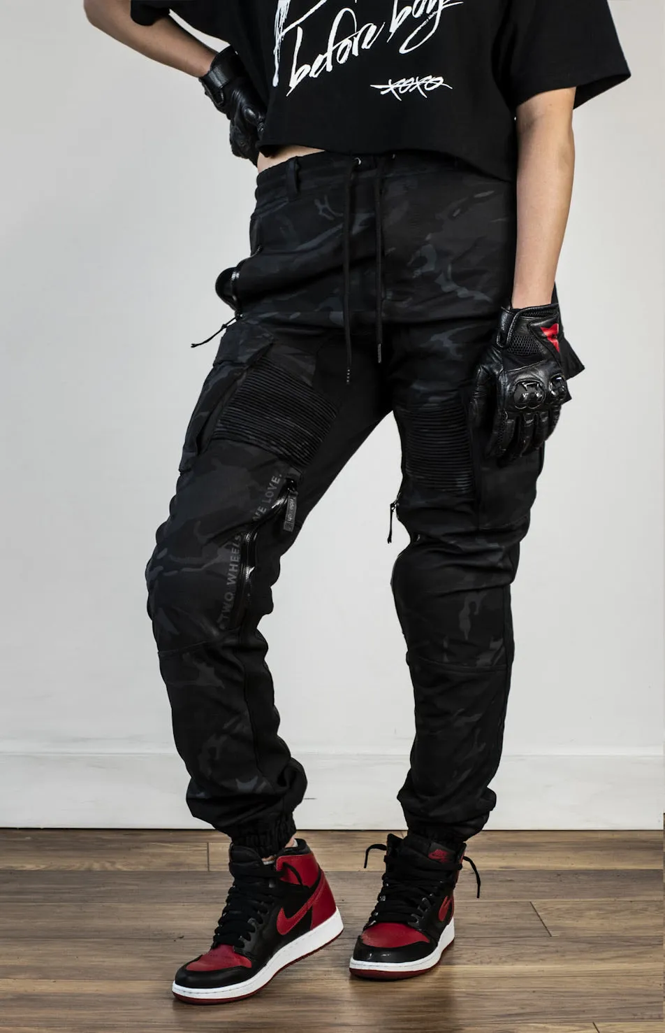 Unit 16™ Armoured Softshell Cargo Joggers {Black Camo}