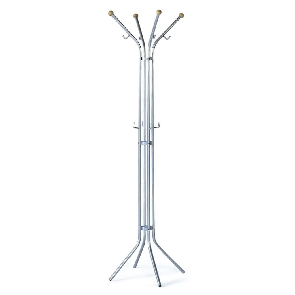 V-Part Standing Coat Rack With 12 Hooks 175 cm