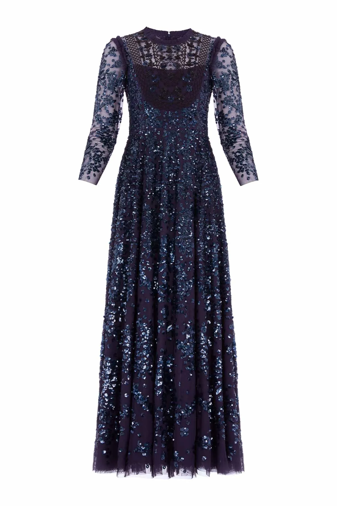 Victorian Wreath Long Sleeve Gown