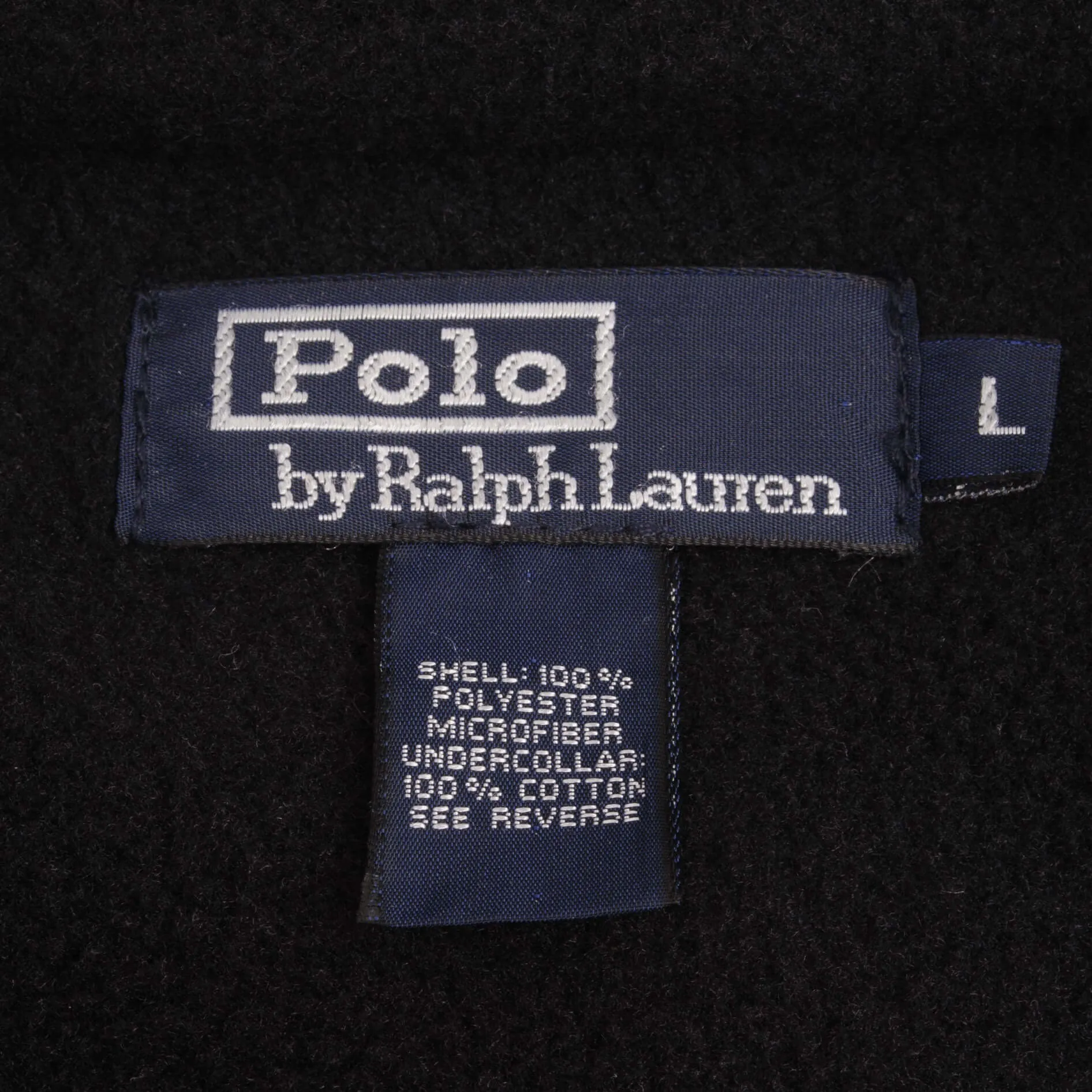 VINTAGE POLO RALPH LAUREN FLEECE GOLF JACKET SIZE LARGE