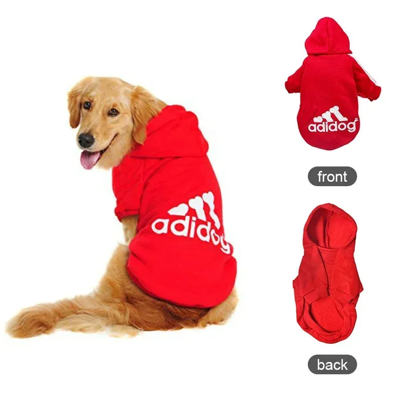 Warm Fleece Dog Hoodie Jacket for Small, Medium, and Large Dogs - Pet Clothes for Husky, Labrador, and More