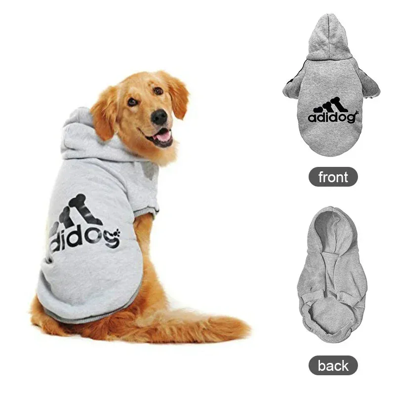 Warm Fleece Dog Hoodie Jacket for Small, Medium, and Large Dogs - Pet Clothes for Husky, Labrador, and More