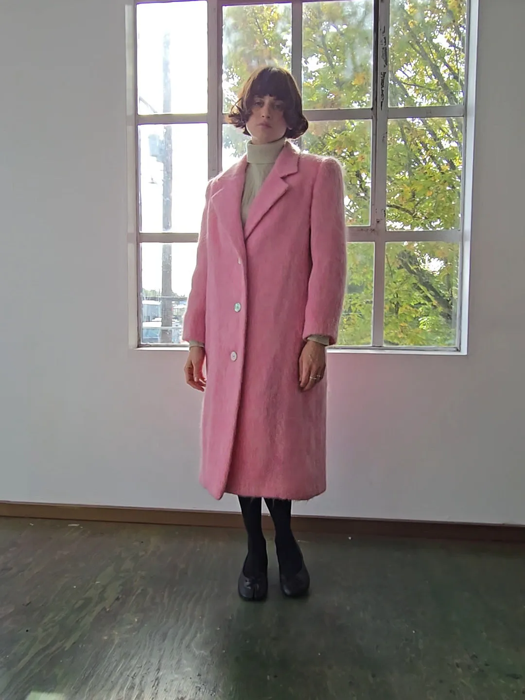 Watermelon Mohair Coat (M)