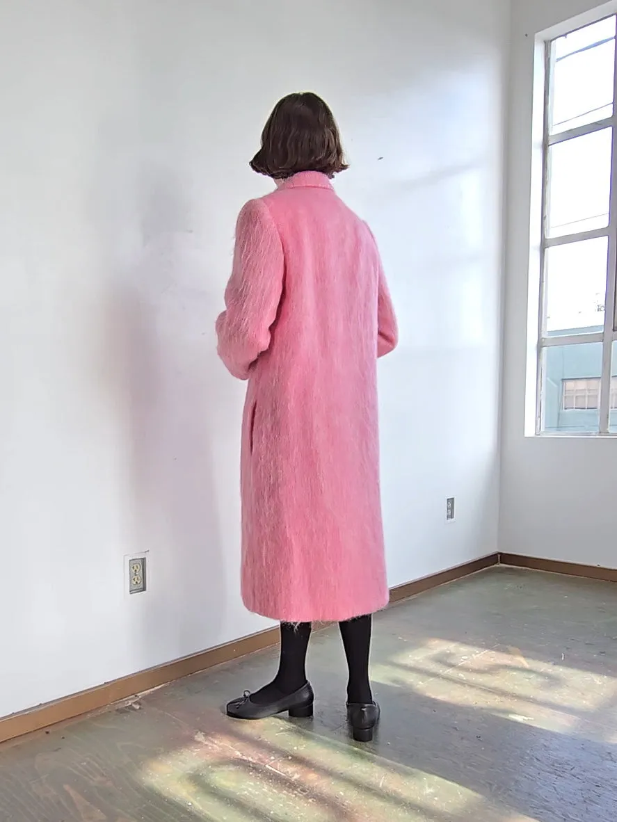 Watermelon Mohair Coat (M)