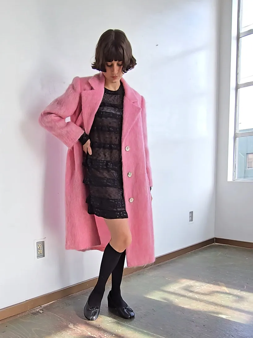 Watermelon Mohair Coat (M)