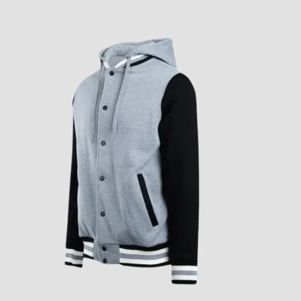 WINTER VARSITY JACKET WITH HOODIE